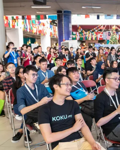 Audience at a developer conference